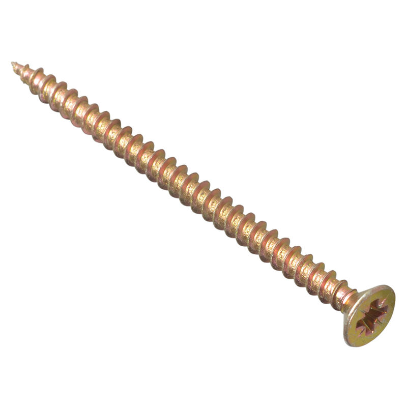 MPS460Y Multi-Purpose Pozi Compatible Screw csk st zyp 4.0 x 60mm Box 200 FORMPS460Y - Forgefix