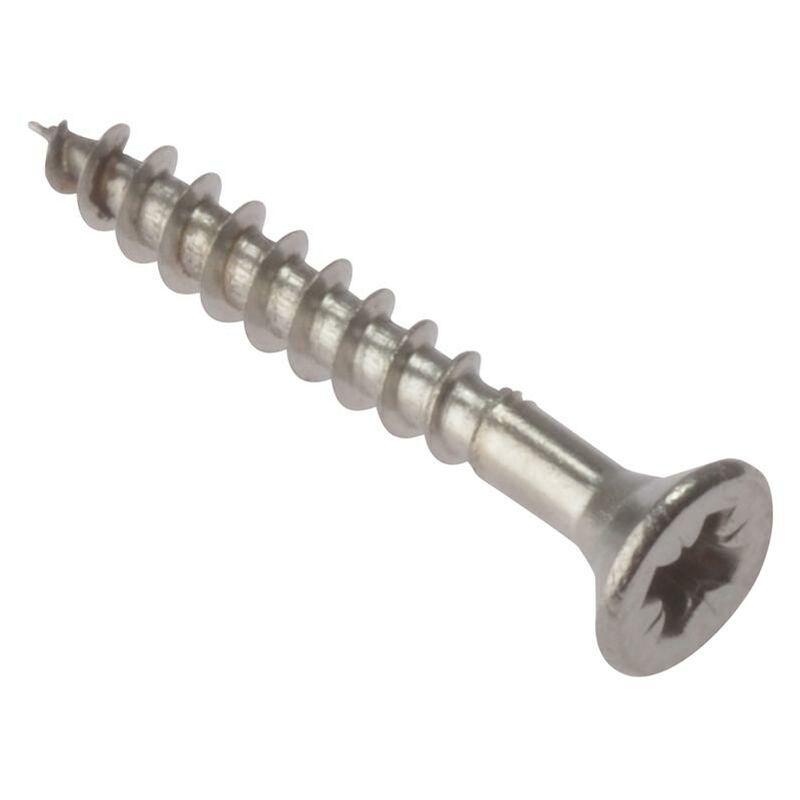 Forgefix - Multi-purpose Pozi Compatible Screw Csk st S/Steel 3.5 x 25MM Box 200