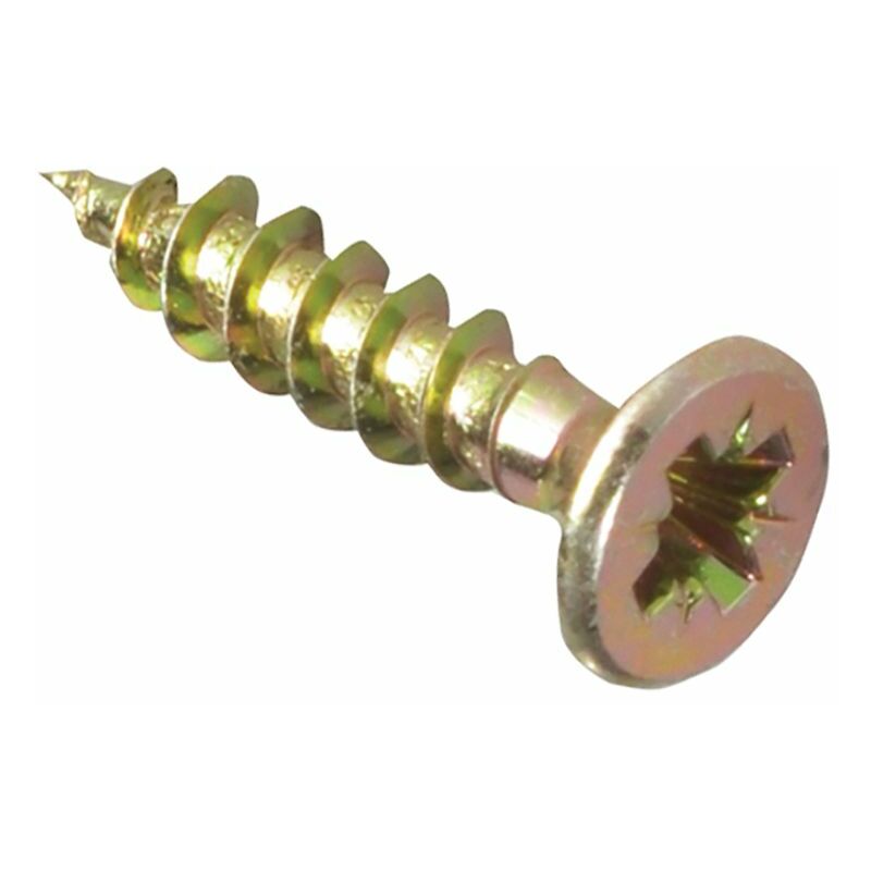 Forgefix - Multi-Purpose Pozi Screw csk st zyp 4.5 x 25mm Box 200 FORMPS4525Y