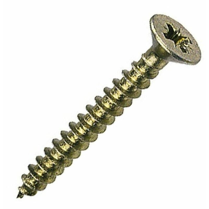 Multi-Purpose Pozi Screw 4.0 25 8 x 1 Hardened Steel 200 Box MPS425Y - Forgefix