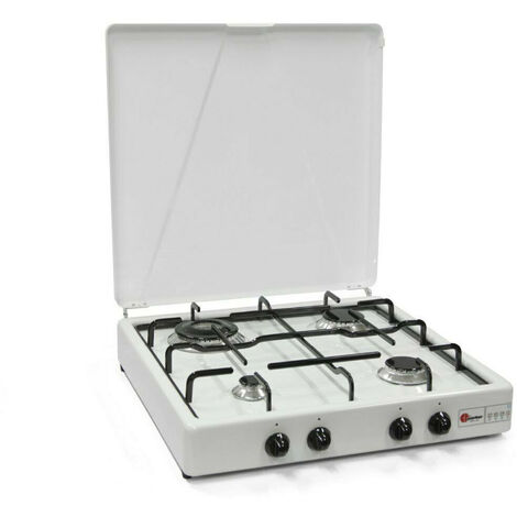 Fornello 4 fuochi a gas Gpl / Metano con Valvola di Sicurezza Doppia Corona made in italy m.542  Gpl