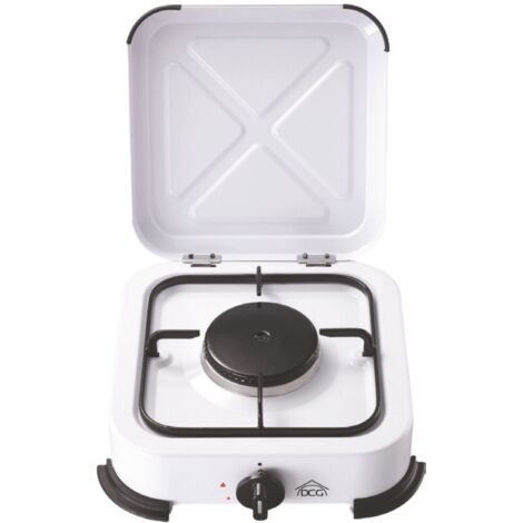 Fornello A Gas 1 Fuoco Con Copercchio - Dimensioni 31x31x11 Cm, Ideale Per Cucina Da Campo - Foto 5