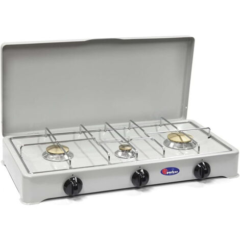 Fornello A 2 Fuochi A Gas Bianco - Alta Qualità Con Fiamma Regolabile Per Cucina - Foto 6