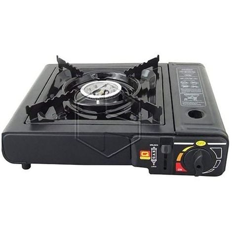 Fornello a gas GPL campeggio cucina portatile 1 2 3 4 fuochi 1 FORNELLO CARTUCCIA PIEZO