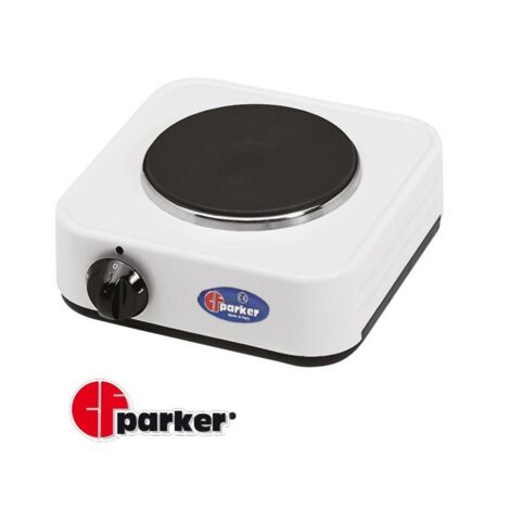 Fornello elettrico 1 piastra elettrica, 1000 Watt, Ø 145 mm. cm 23x23x10 PARKER