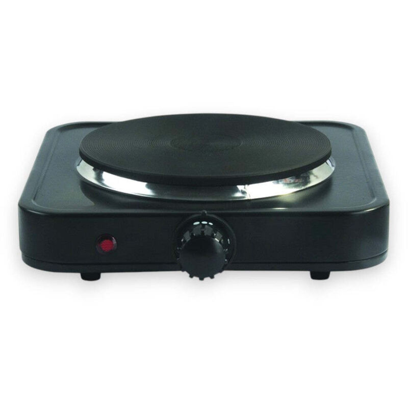 Fornello elettrico da cucina e campeggio a basso consumo 1000W con piastra in ghisa