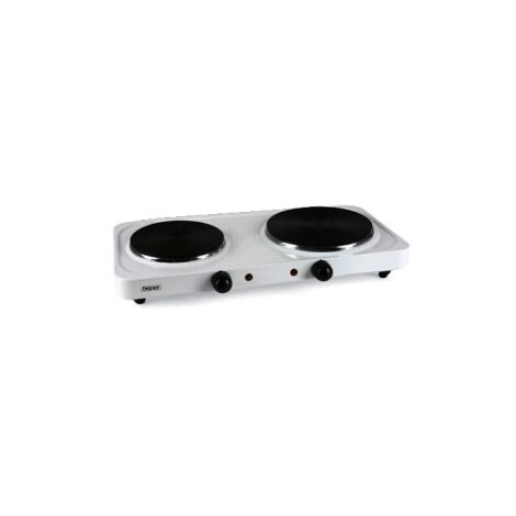 Fornello elettrico doppia piastra 2500W bianco