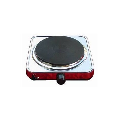 Fornello elettrico grande 1 piastra 1000W cromato