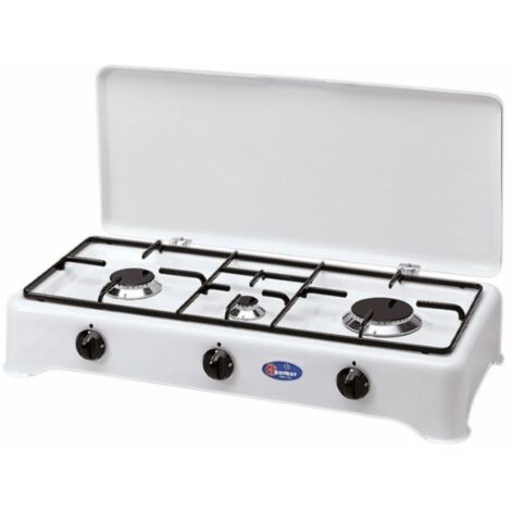 FORNELLO PARKER 3 FUOCHI GRANDE 24 GRIGLIA PIATTINA GAS METANO 71CM