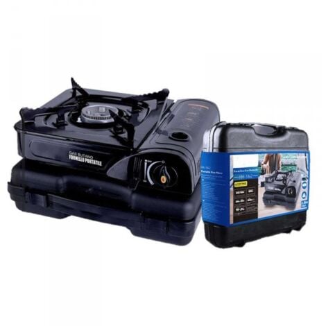 Fornello Portatile a Gas Butano da 2300W 160g/h Fornello da Campeggio con Custodia 33x29x10cm