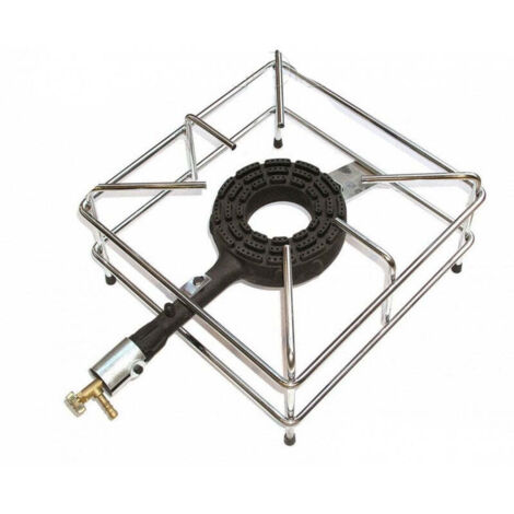 FORNELLONE A GAS cm 30 x 30 TELAIO ACCIAIO INOX -DF 803923