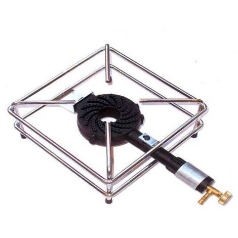 Fornellone a Gas Gpl Cromato 4 Piedi 30x30cm per Esterno