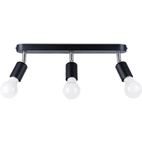 FORNES 3 black ceiling lamp