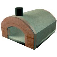 Forno a legna PIZZA SORRENTO refrattario prefabbricato esterno con arco bocca 5 pizze