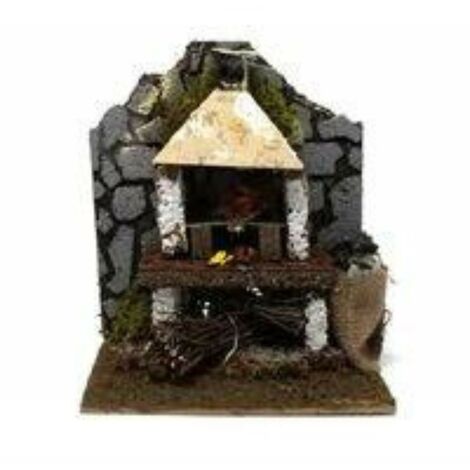 Forno con lampada effetto fiamma 15x10 cm 11397