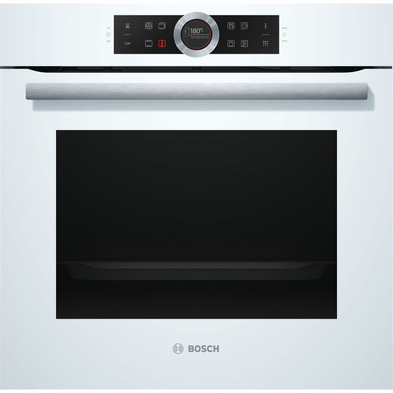 Image of Bosch - forno da incasso 71l 60cm a+ pirolisi bianco - hbg672bw1s