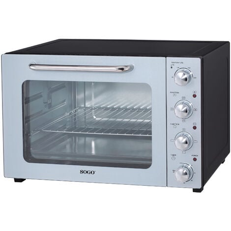 Jago® Forno Fornetto Elettrico Mini Ventilato 48l 2000W Girarrosto