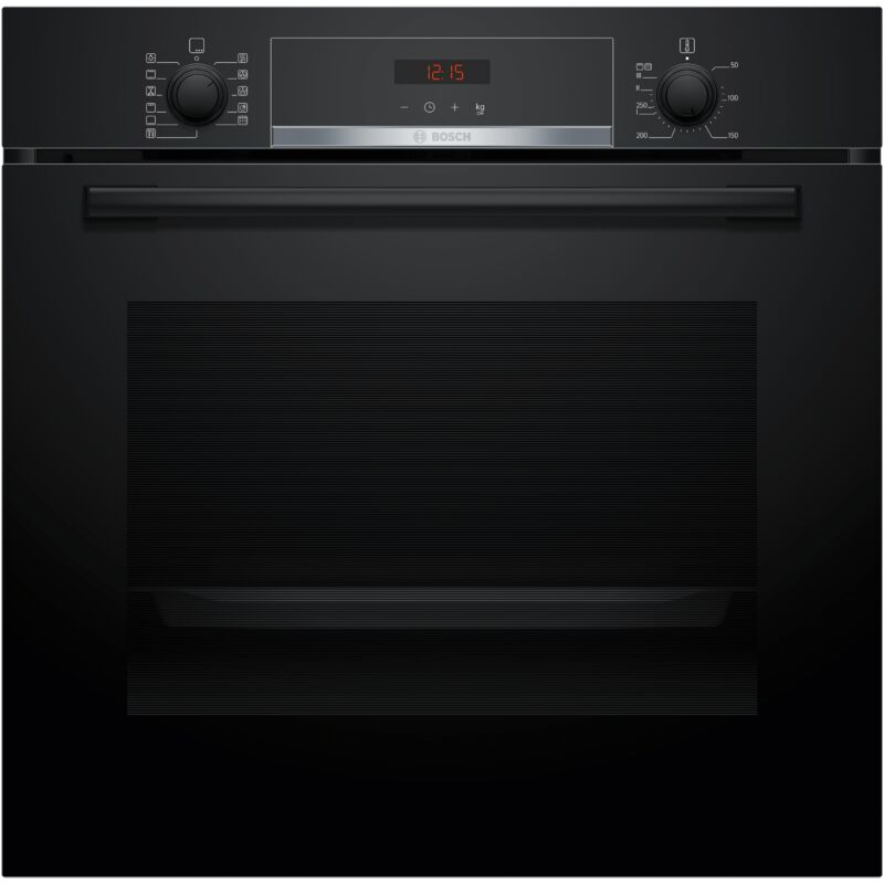 Bosch - Serie 4 HBA574BB3 Forno multifunzione Pirolitico Nero Classe a+. Dimensione del forno: Media, Tipo di forno: Forno elettrico, Capacità