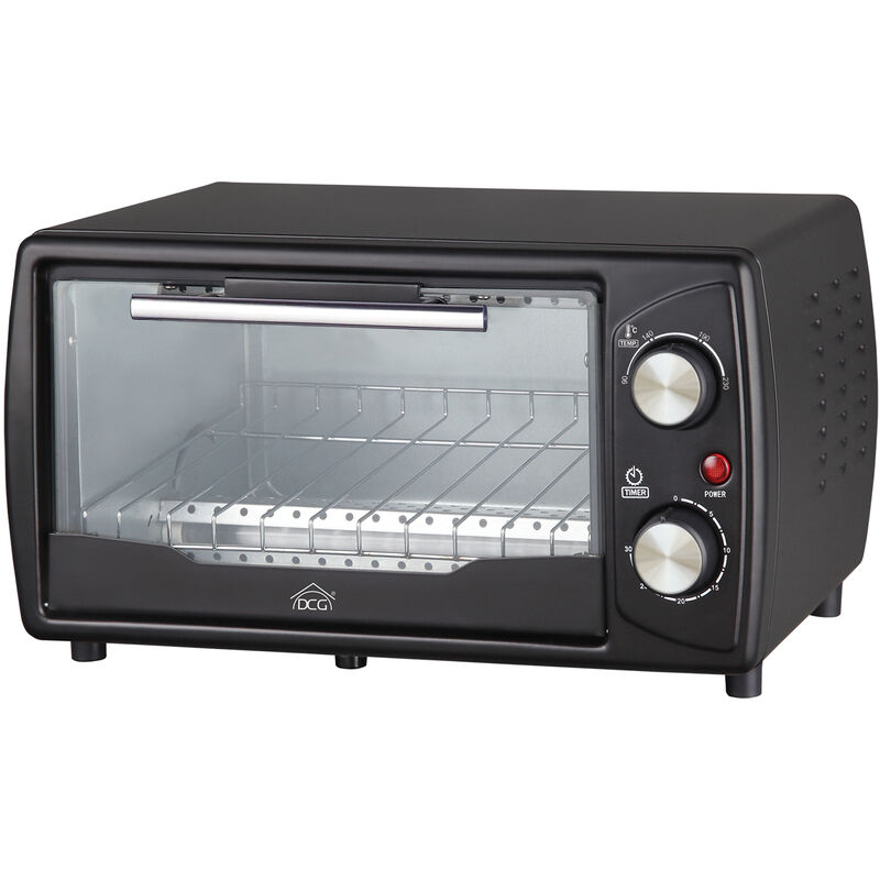 Image of Forno elettrico ventilato 9 litri con termostato regolabile DCG MB9809N 100°-230°, timer 30 minuti