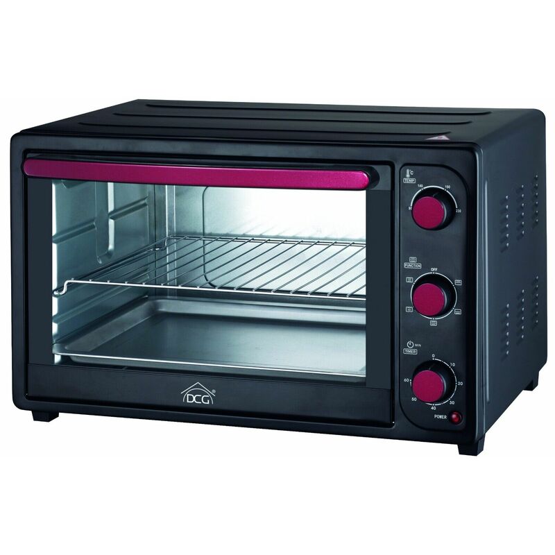 DCG - Forno elettrico multifunzione ventilato mb9850n 50lt 2000w nero 56x45x35 cm