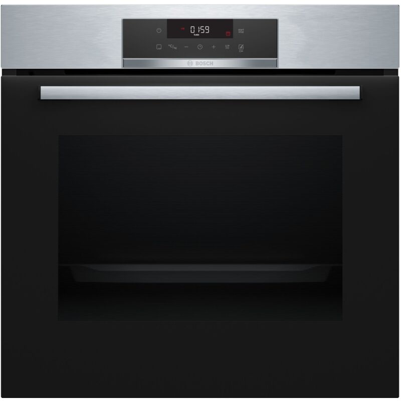 Image of HBA171BS1. Dimensione del forno: Media, Tipo di forno: Forno elettrico, Capacità interna forno totale: 71 l. Apertura della porta del forno 2: