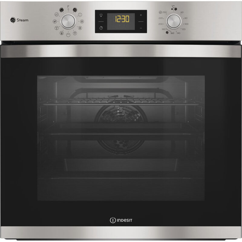 Image of Indesit - Forno da incasso ifws 3841 jh ix. Dimensione del forno: Media, Tipo di forno: Forno elettrico, Capacità interna forno totale: 71 l.