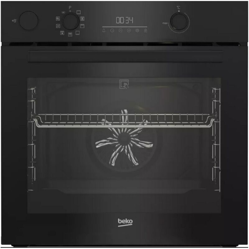 Forno multifunzione da incasso 72L 60cm con pulizia pirolitica, nero - BBIS17301BMP - beko