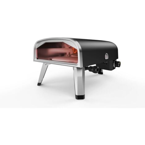 forno pizza a gas arnold "vulcano" colore nero, 1 pizza