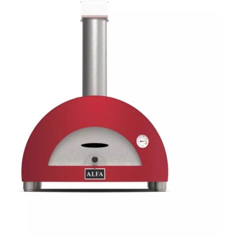 forno pizza a legna alfa "moderno" colore rosso 1 pizza