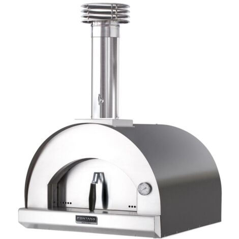 forno pizza a legna fontana "margherita" colore antracite 2 pizze