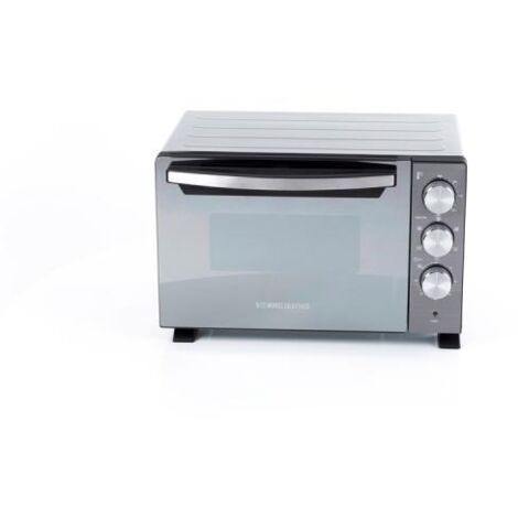 Forno Tostatore Rommelsbacher BGS 1400 da 22 L in Nero e Argento con Piastra e Funzioni di Griglia