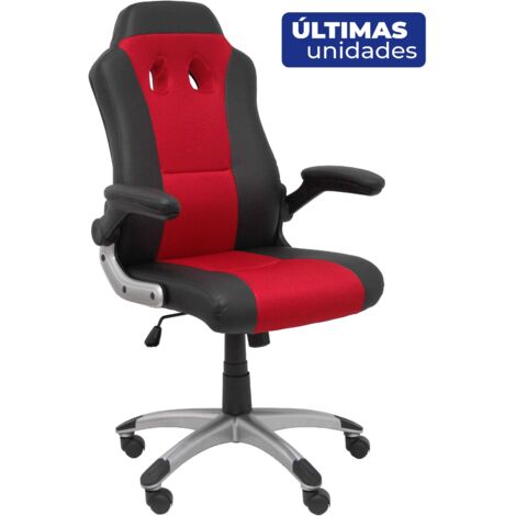 Foröl Talave 350NGRN Sedia da gioco nera rossa confortevole