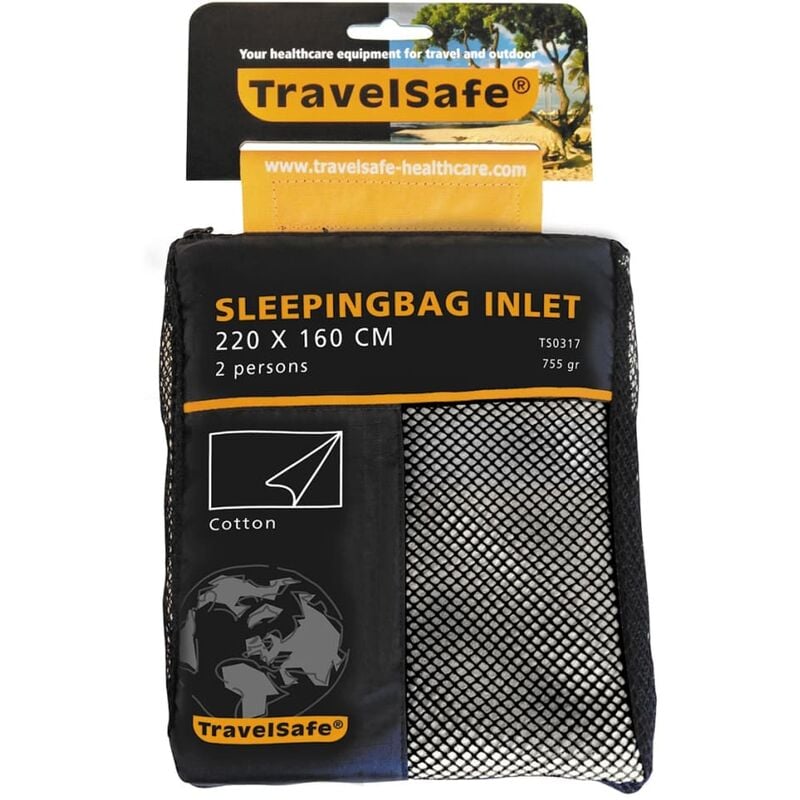 

Forro de algodón para saco de dormir 2personas TS0317 - Gris - Travelsafe