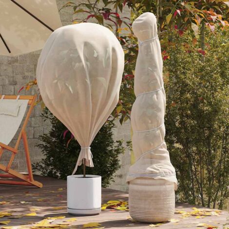 Forro de Protección contra Heladas para Plantas Beige