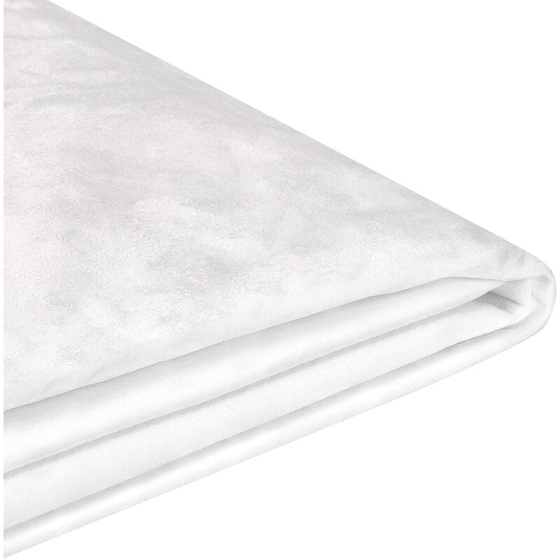 

Funda de terciopelo blanco para cama 180 x 200 cm FITOU