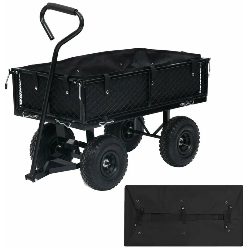 

Forro para carretilla de jardin tela negro 86x46x22 cm