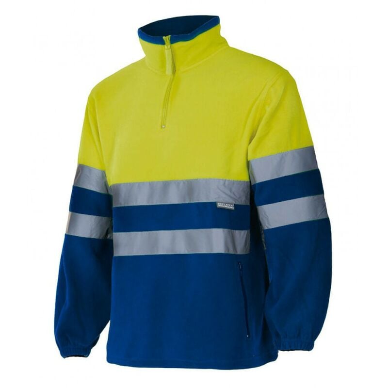 

Forro polar bicolor alta visibilidad con puños elásticos Serie 182 | XL - Amarillo flúor / Verde hierba - Velilla