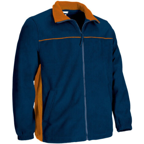Forro polar con bolsillos THUNDER 3XL Azul marino / Naranja fiesta