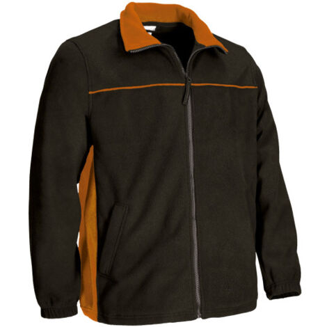 Forro polar con bolsillos THUNDER S Negro/Naranja fiesta