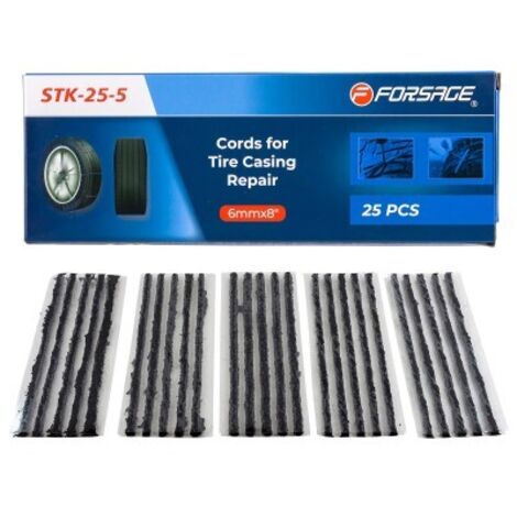 Forsage Reifenreparaturschnüre Set 6mm 25Stk