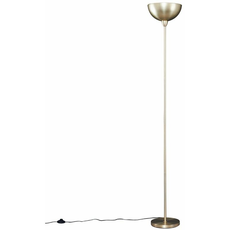 Minisun - Forseti Uplighter Floor Lamp - Gold - No Bulb