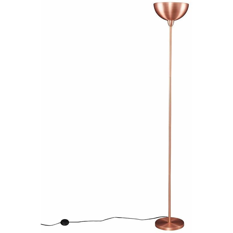 Minisun - Forseti Uplighter Floor Lamp - Copper - Including LED Bulb