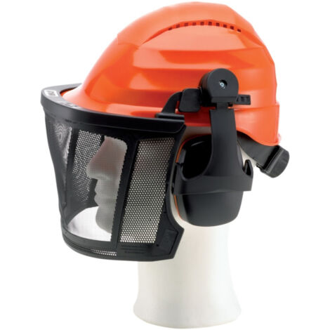 Forst-Kopfschutzkombination PRO, leuchtorange