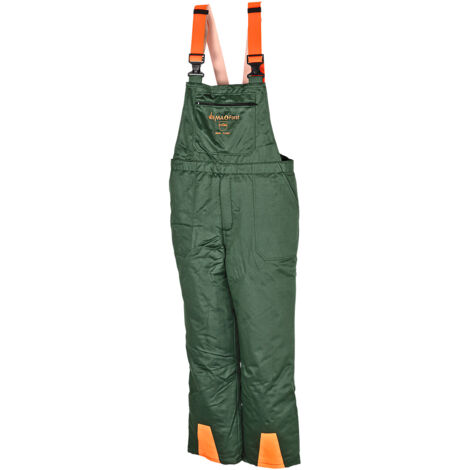 Forst Schnittschutz-Latzhose ECO grün/orange S-XXXL EN 11393-2 Schnittschutzhose