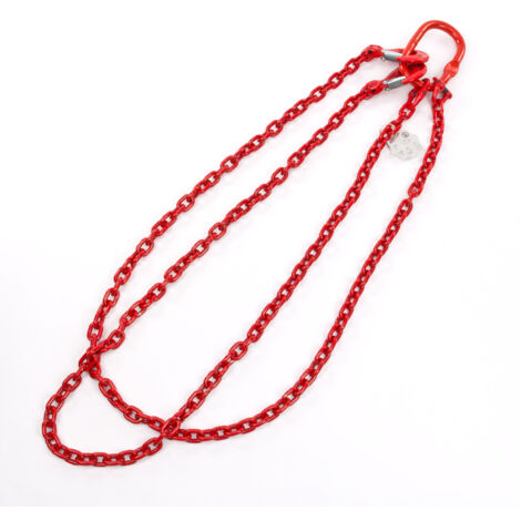 Forstkette 2m x 2m Rückekette Schleifkette 8 mm Doppelkette Strangkette