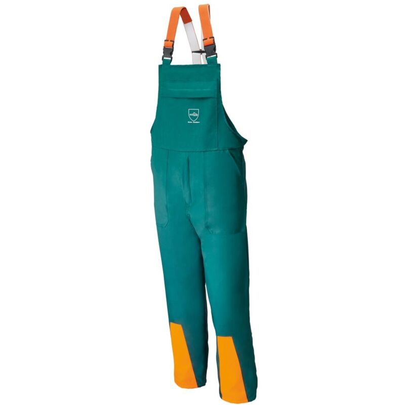 Watex - Forstschutz-Latzhose Gr. 58 grün/orange