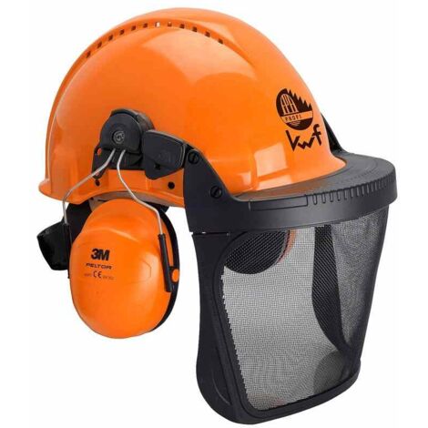 Forstschutzthelm Forsthelm Waldarbeiterhelm Helmset Peltor 4010 orange