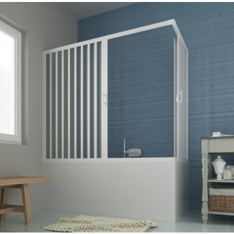 Forte - Box Vasca Kappa 170-140 X 70-50 Angolare A Soffietto  - Apertura Angolare A Due Porte - H.150 Cm - Serie Colibri - Articolo: Bp200