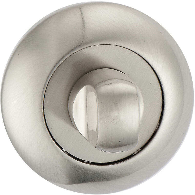 Carlisle Brass - Fortessa wc Raised Thumbturn and Release 8 x 55mm Satin Nickel Plated - Grey