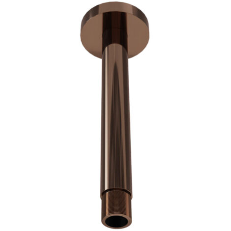 Fortifura Calvi Bras de douche plafond - rond - 20cm - cuivre brossé PVD